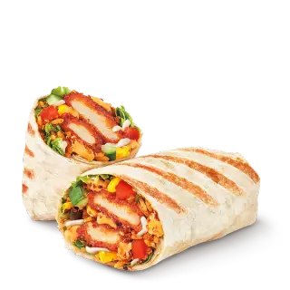 BBQ Chicken Loaded Wrap with Cheese