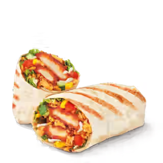 BBQ Chicken Loaded Wrap with Cheese