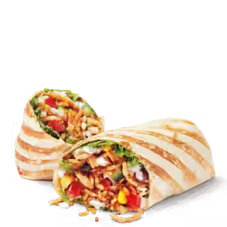 Cilantro Lime Veggie Loaded Wrap with Cheese