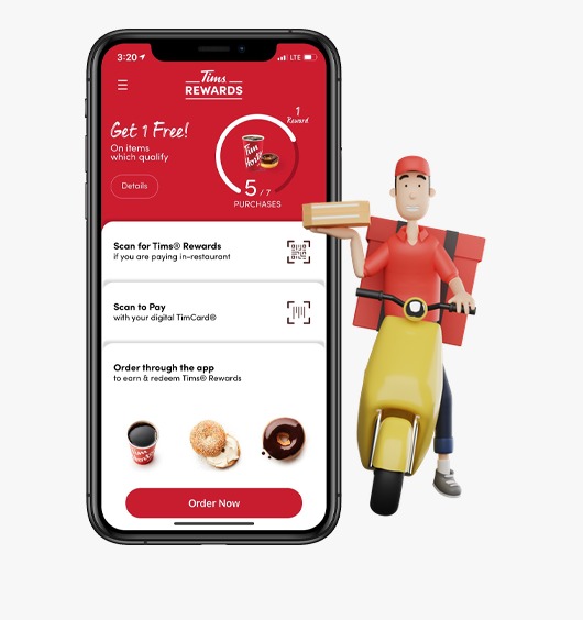 Ordering through the Tim Hortons App (Recommended)